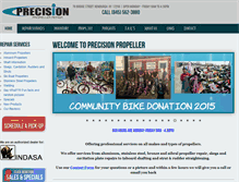 Tablet Screenshot of precision-props.com